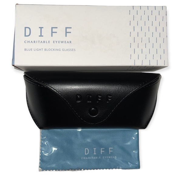 DIFF Mila Bluelight Glasses Himalayan Tortoise Gold Frame Blue Blocking Lenses - Picture 6 of 7